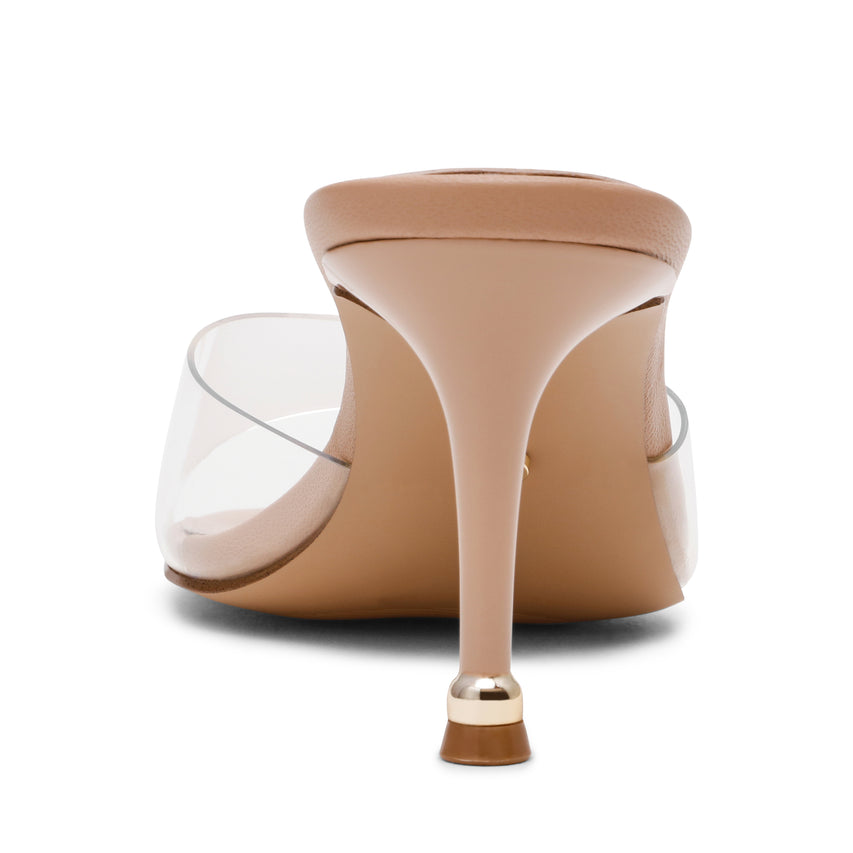 RIVINGTON CLEAR NUDE HEELS - view 3