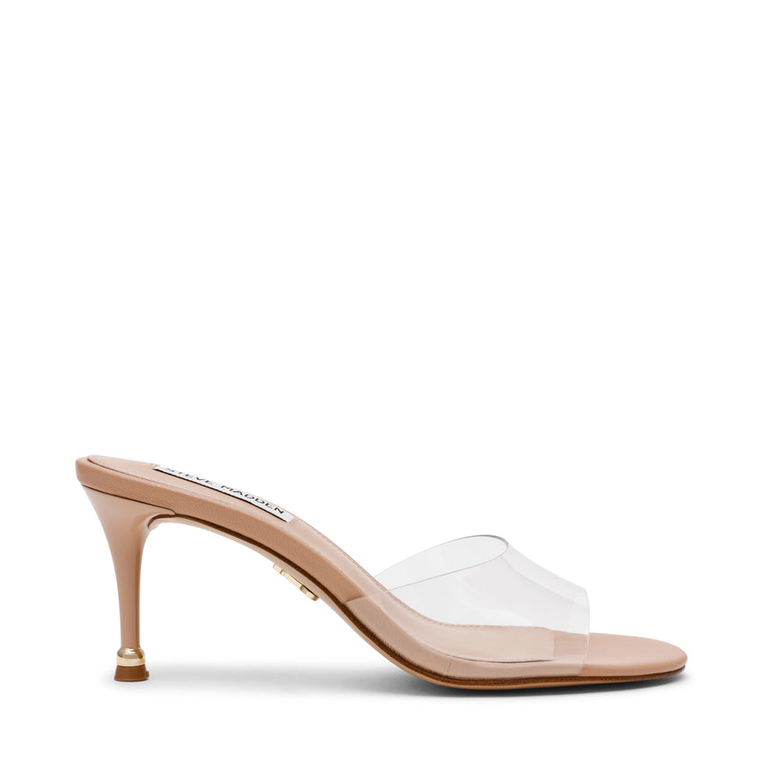 RIVINGTON CLEAR NUDE HEELS