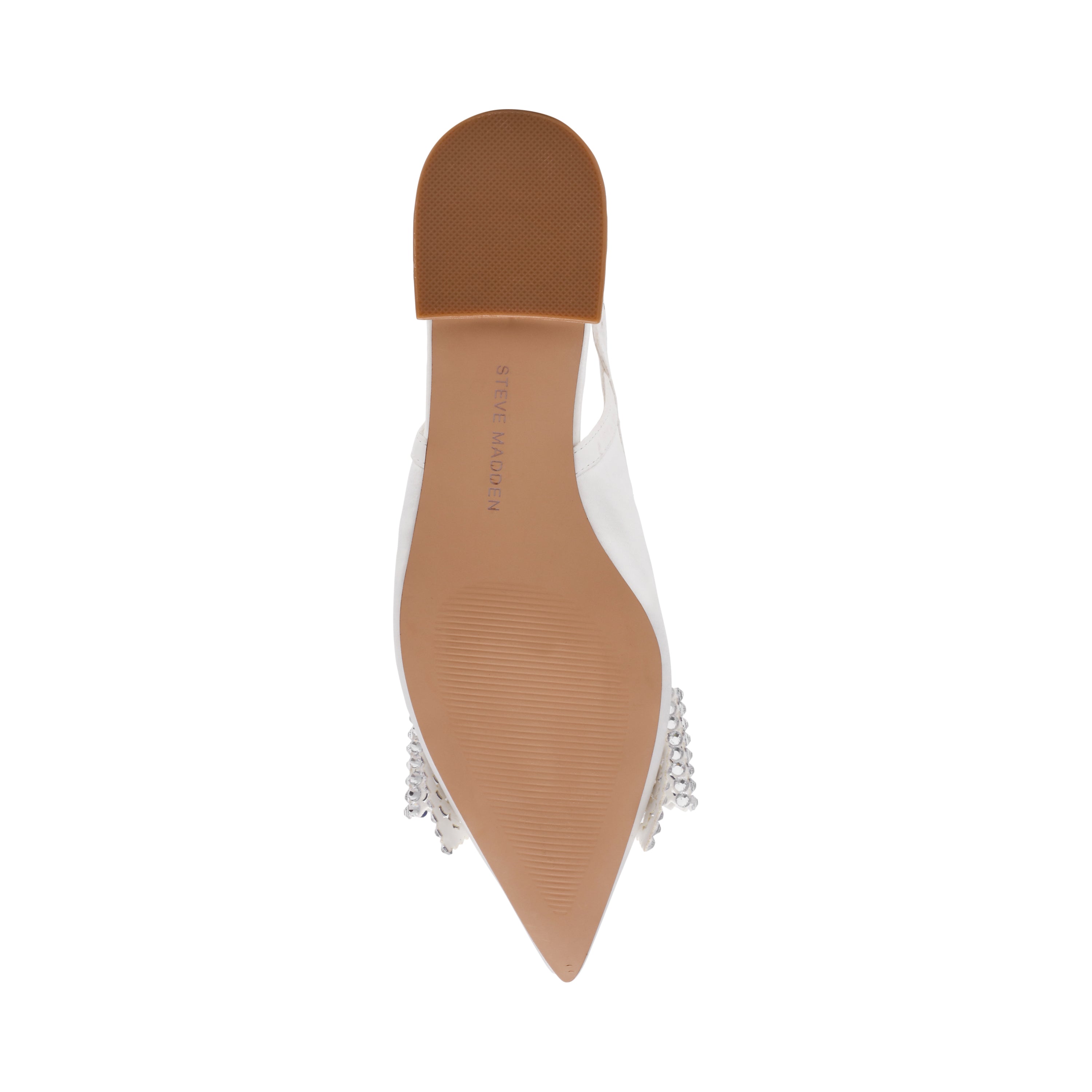 SARAPHINA IVORY SATIN FLATS - view 6
