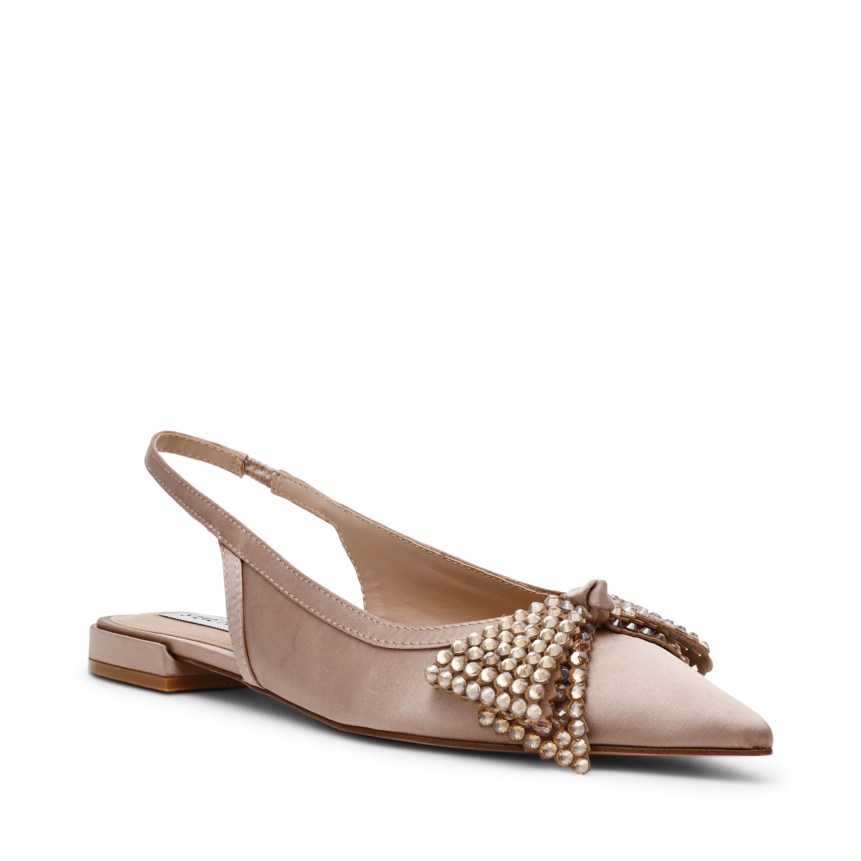 SARAPHINA TAUPE SATIN FLATS - view 2