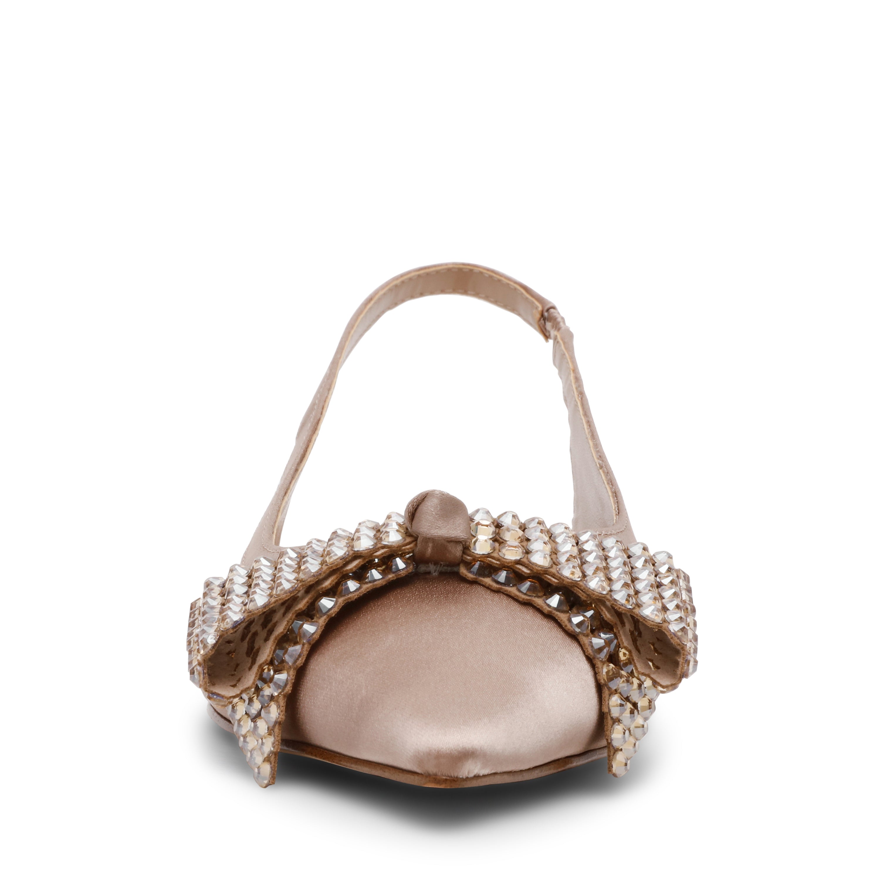 SARAPHINA TAUPE SATIN FLATS - view 3