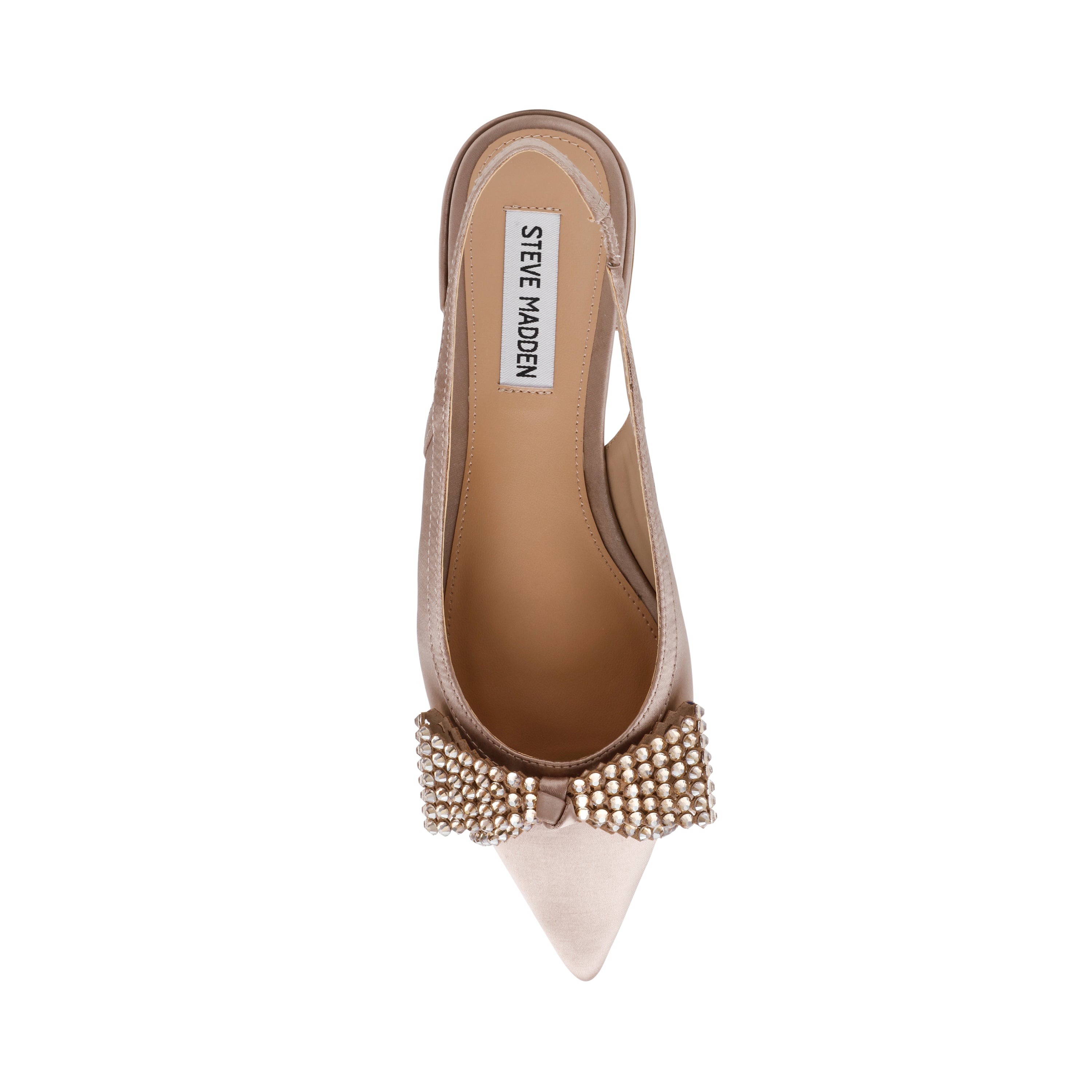 SARAPHINA TAUPE SATIN FLATS - view 5