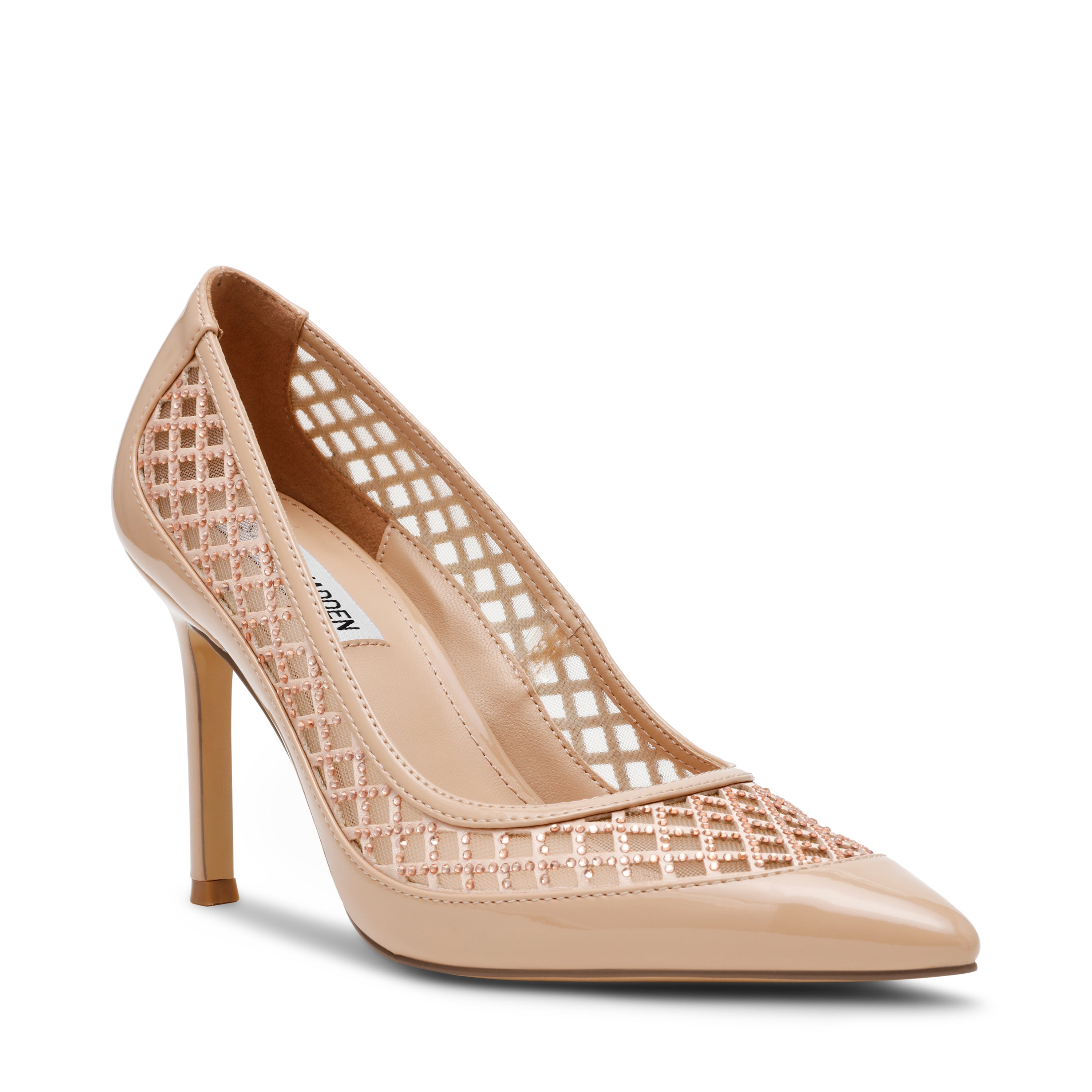 SAXXON BLUSH PATENT HEELS