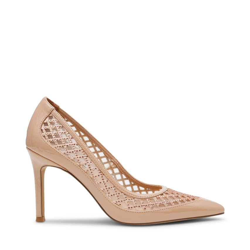 SAXXON BLUSH PATENT HEELS