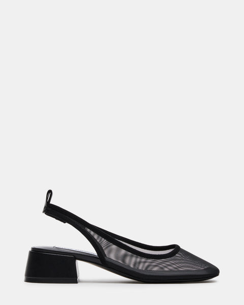 SMITTEN-M BLACK MULTI HEELED FLATS