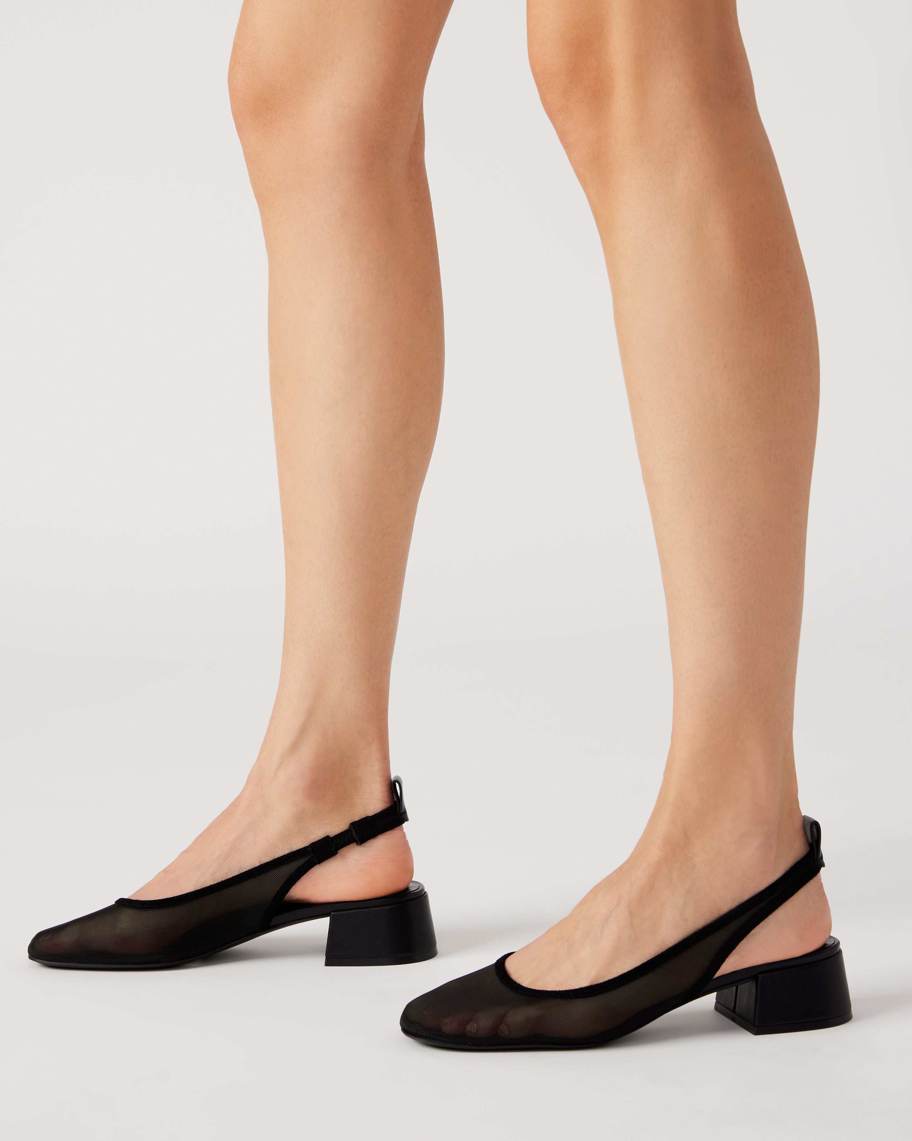 SMITTEN-M BLACK MULTI HEELED FLATS- Hover Image