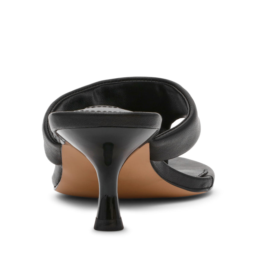 SOUNDVIEW BLACK LEATHER HEELS - view 3