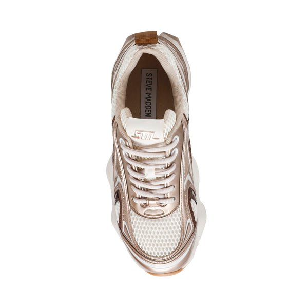 SPEEDSTER-E SILVER GOLD/CRM SNEAKERS