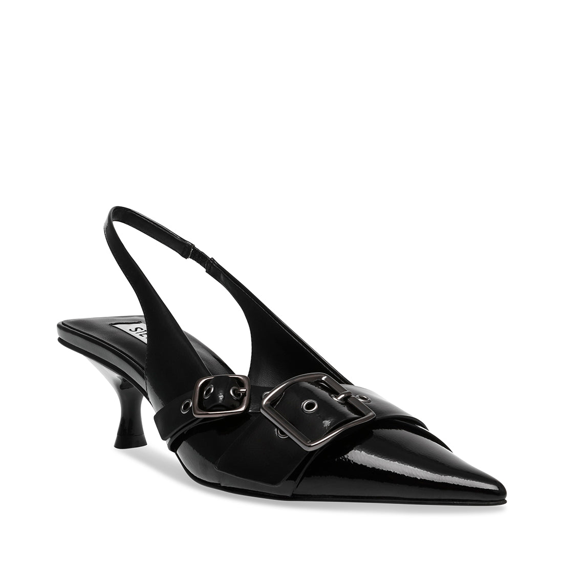 STEPBACK BLACK PATENT HEELS- Hover Image