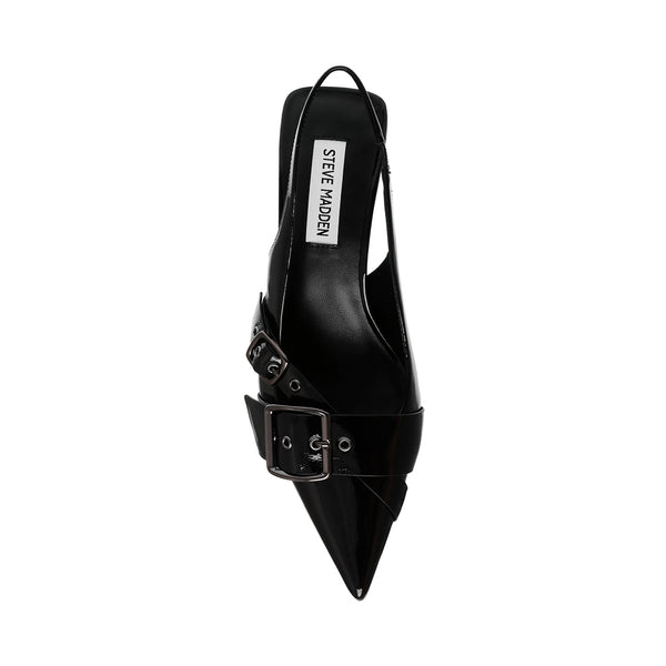 STEPBACK BLACK PATENT HEELS