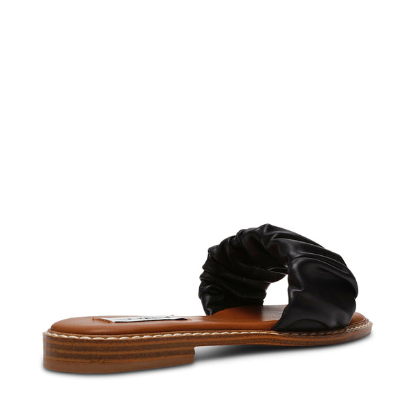 STOCKTON BLACK LEATHER SANDALS