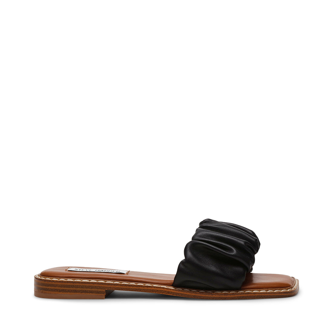 STOCKTON BLACK LEATHER SANDALS