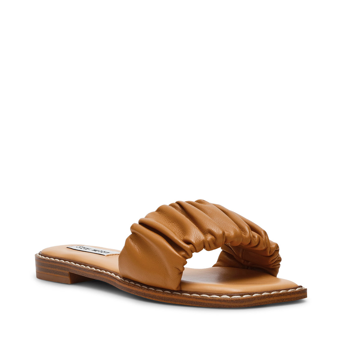 STOCKTON TAN LEATHER SANDALS- Hover Image