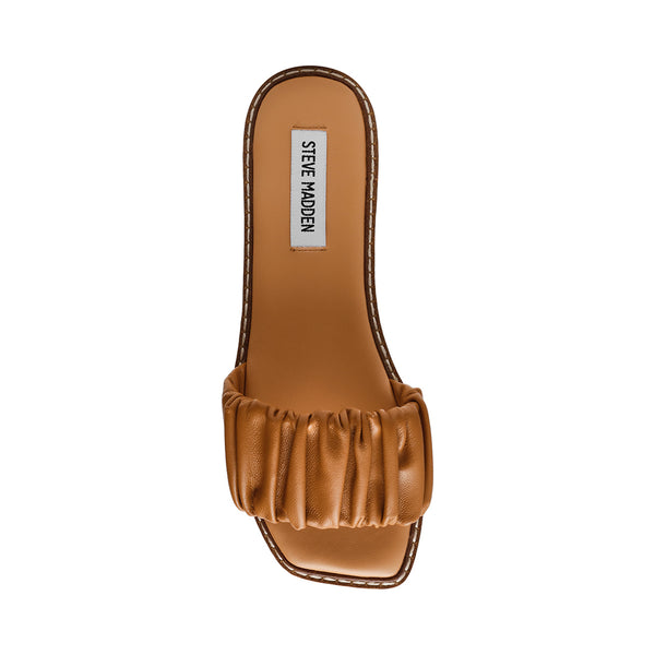 STOCKTON TAN LEATHER SANDALS