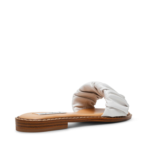 STOCKTON WHITE LEATHER SANDALS