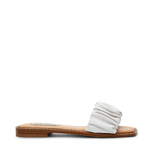 STOCKTON WHITE LEATHER SANDALS IMAGE