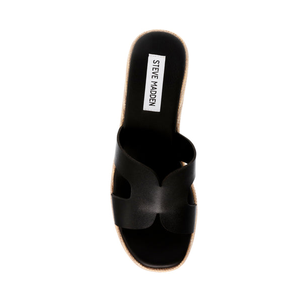 SUMMERSET BLK ACTION LTHR SANDALS