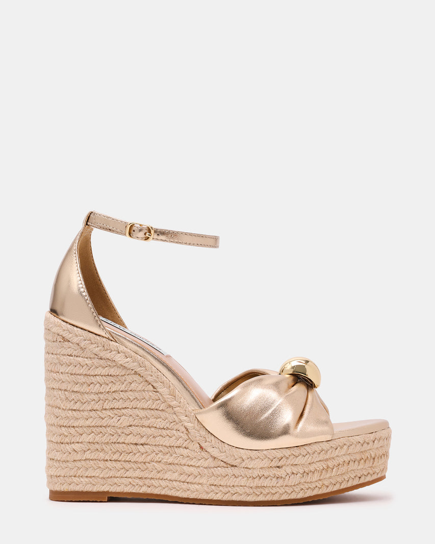 TALIYA GOLD LEATHER SANDAL
