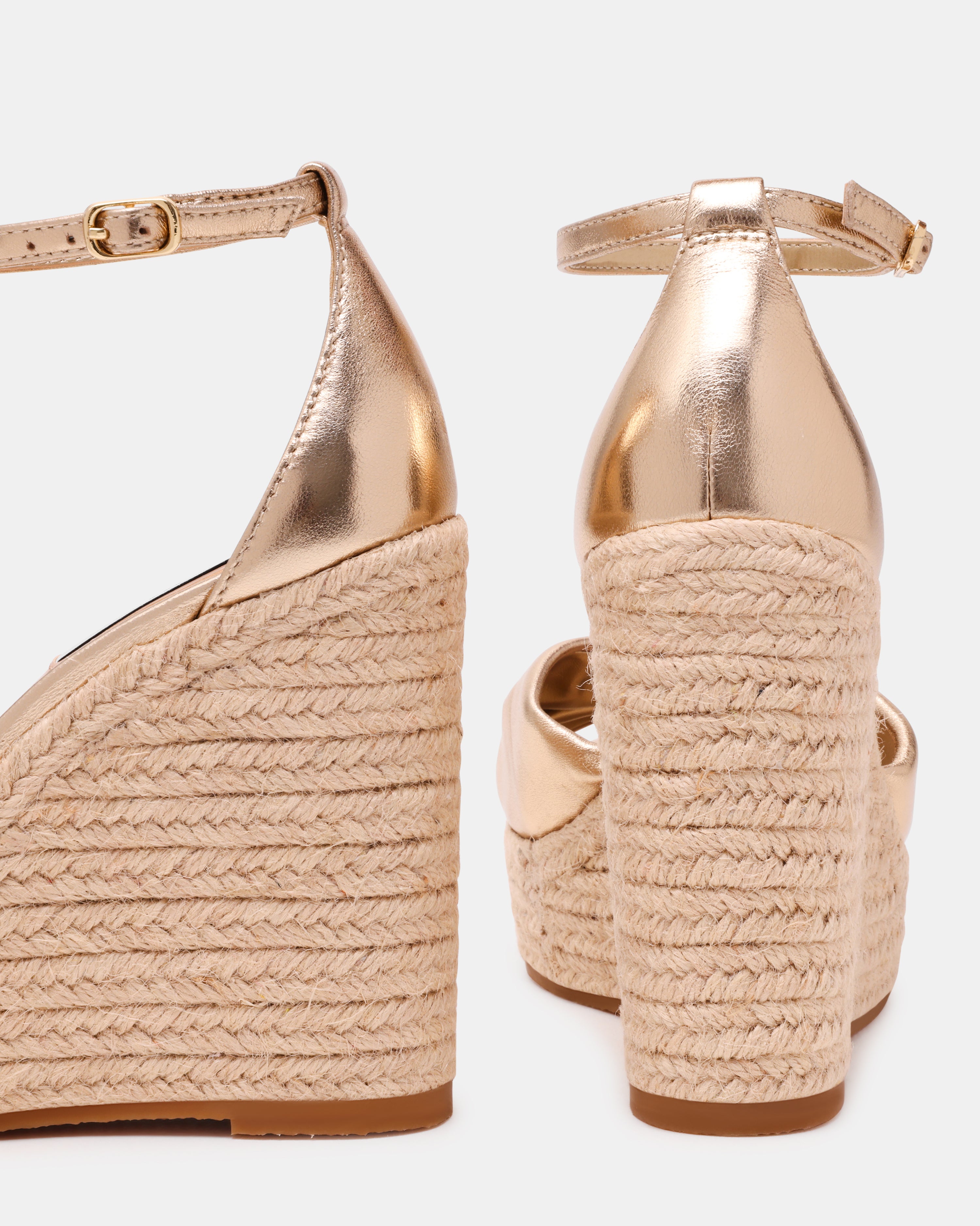 TALIYA GOLD LEATHER SANDAL - view 4