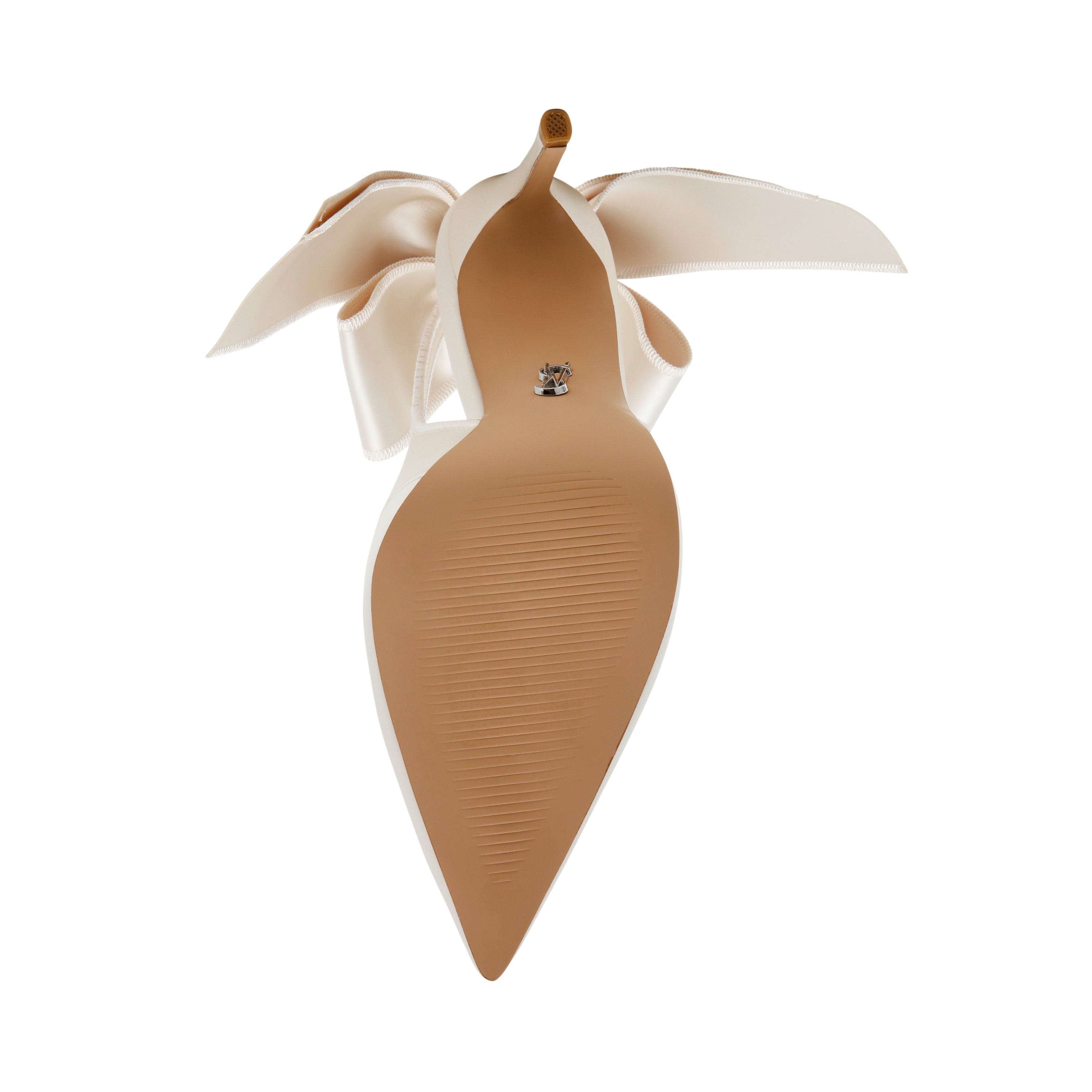 TEACUP IVORY SATIN HEELS