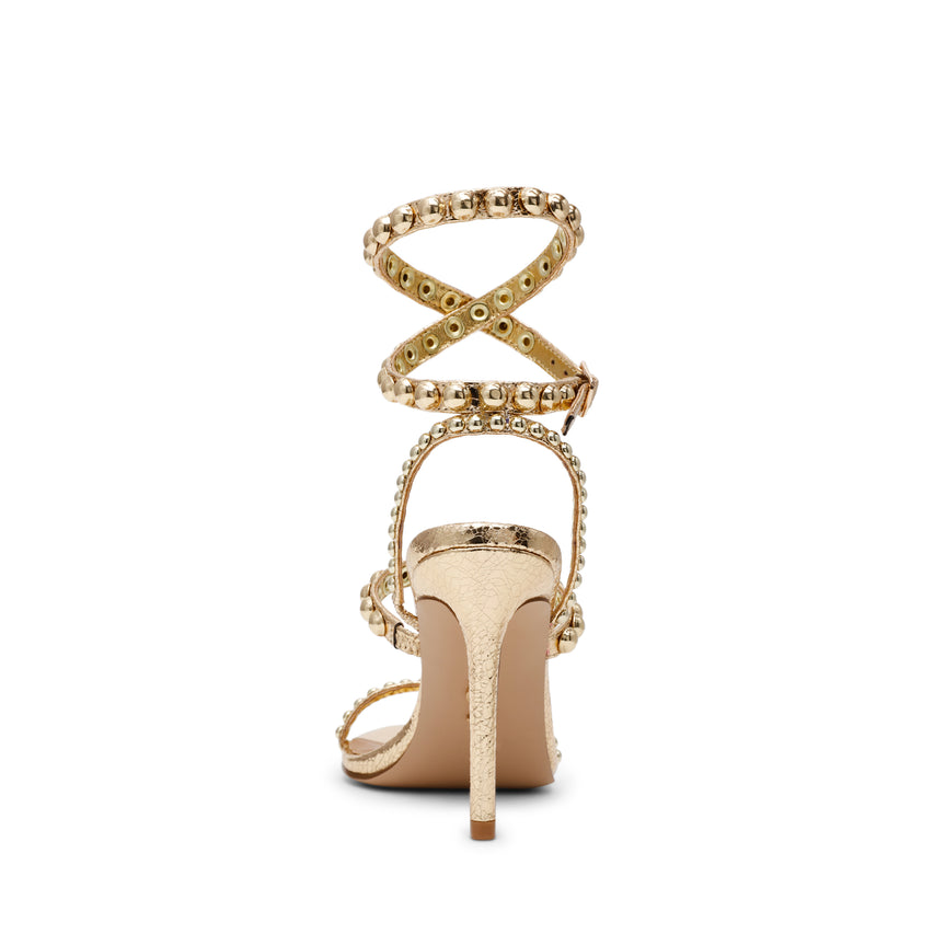 TEENA GOLD MULTI HEELS