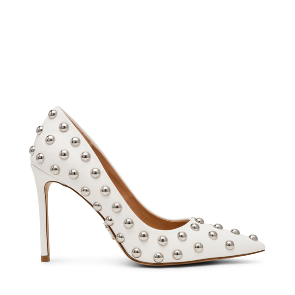 THRIVE-S WHITE W/ STUDS HEELS