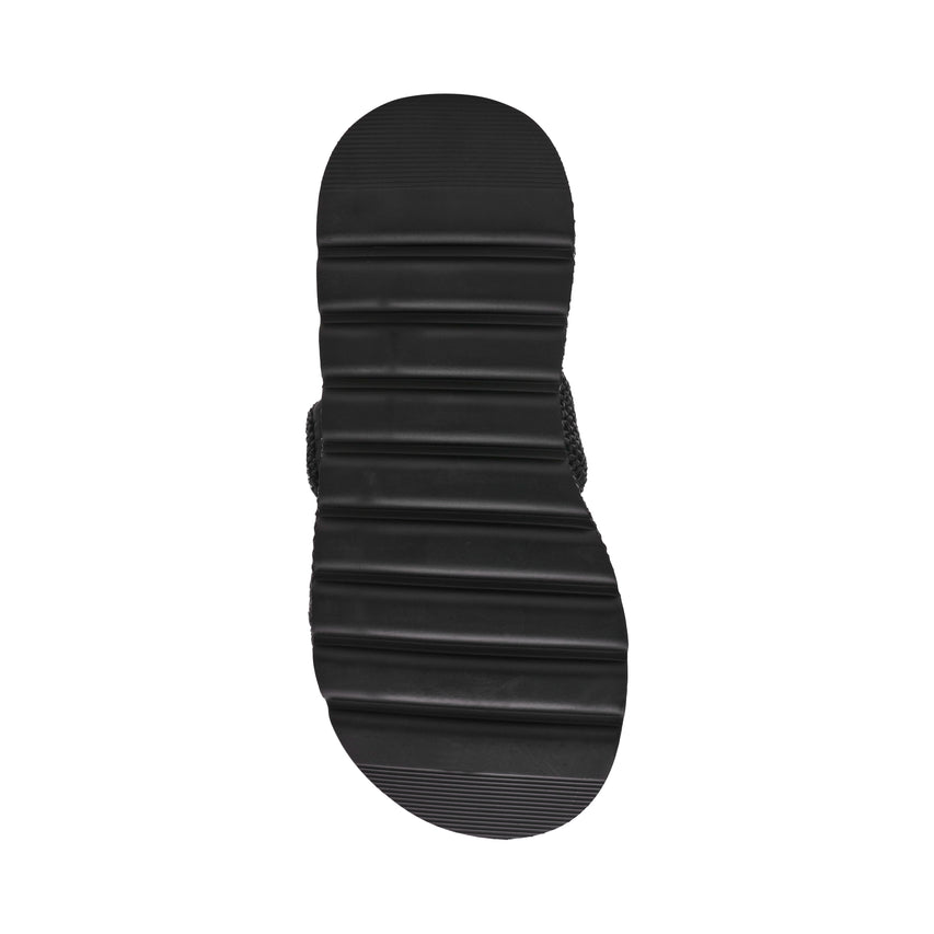 TOKIYO-RAF BLACK RAFFIA SANDALS - view 6