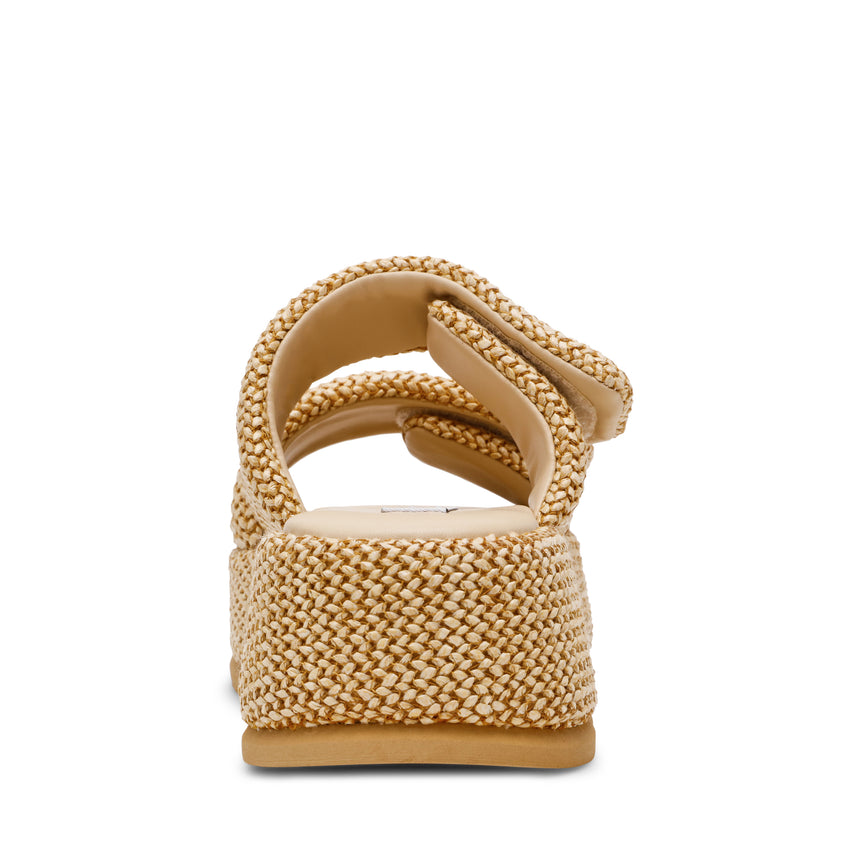 TOKIYO-RAF NATURAL RAFFIA SANDALS - view 4