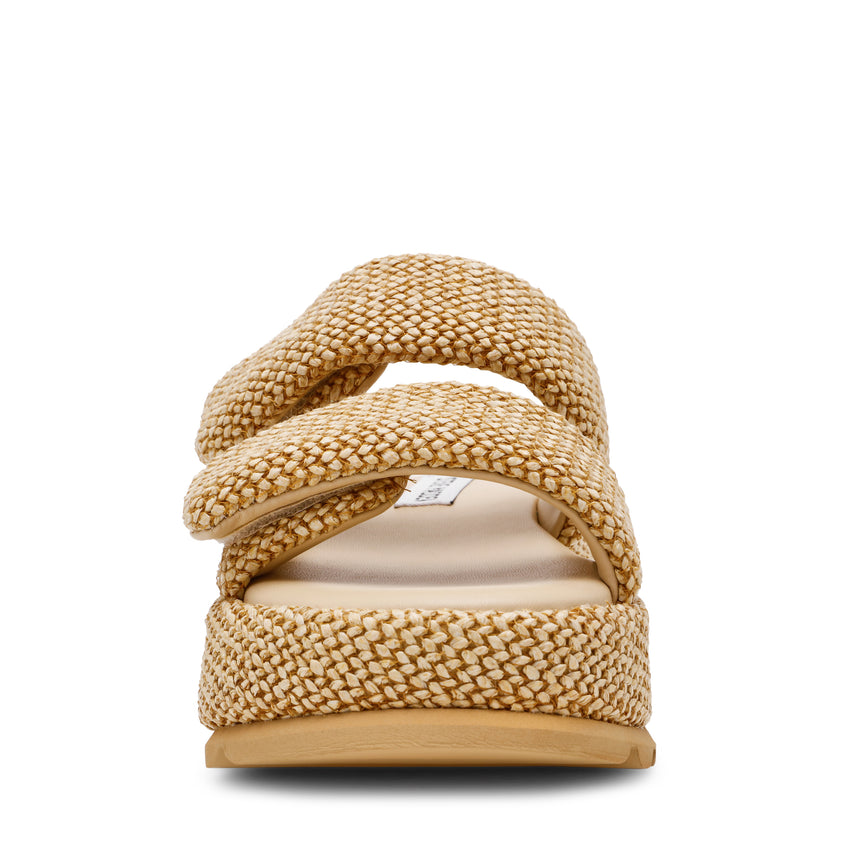 TOKIYO-RAF NATURAL RAFFIA SANDALS - view 3
