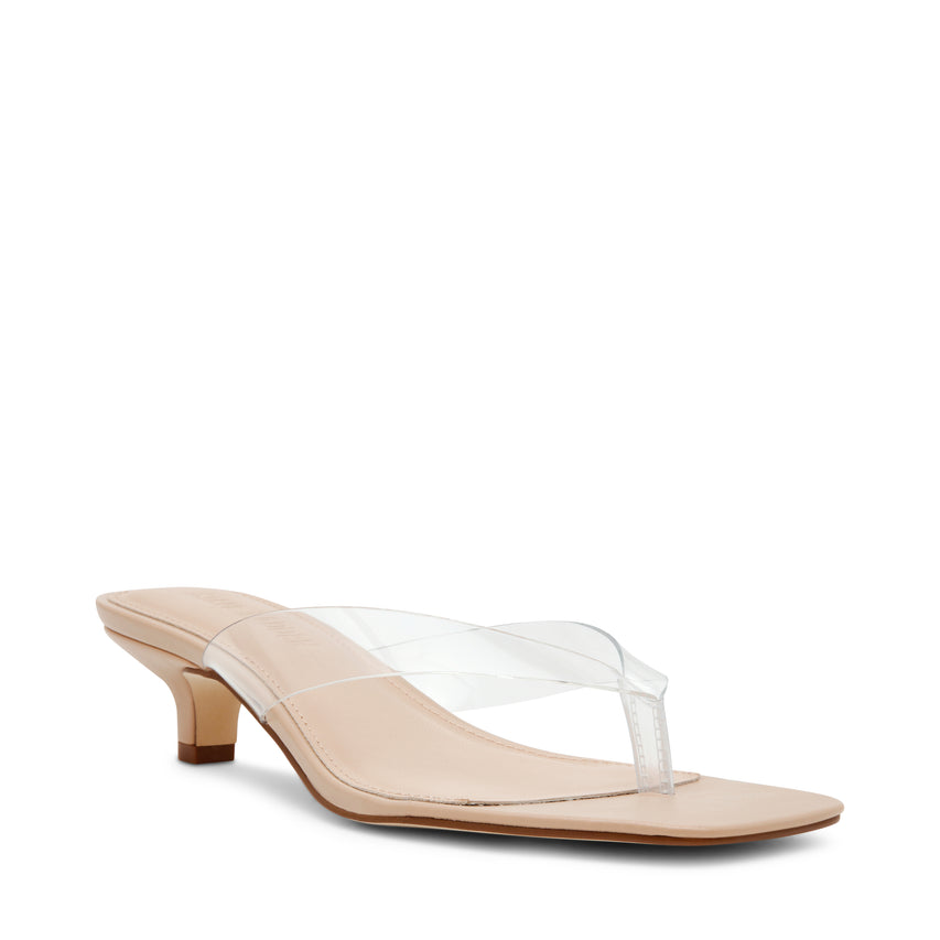 TRACIE-J CLEAR NUDE HEELS - view 2
