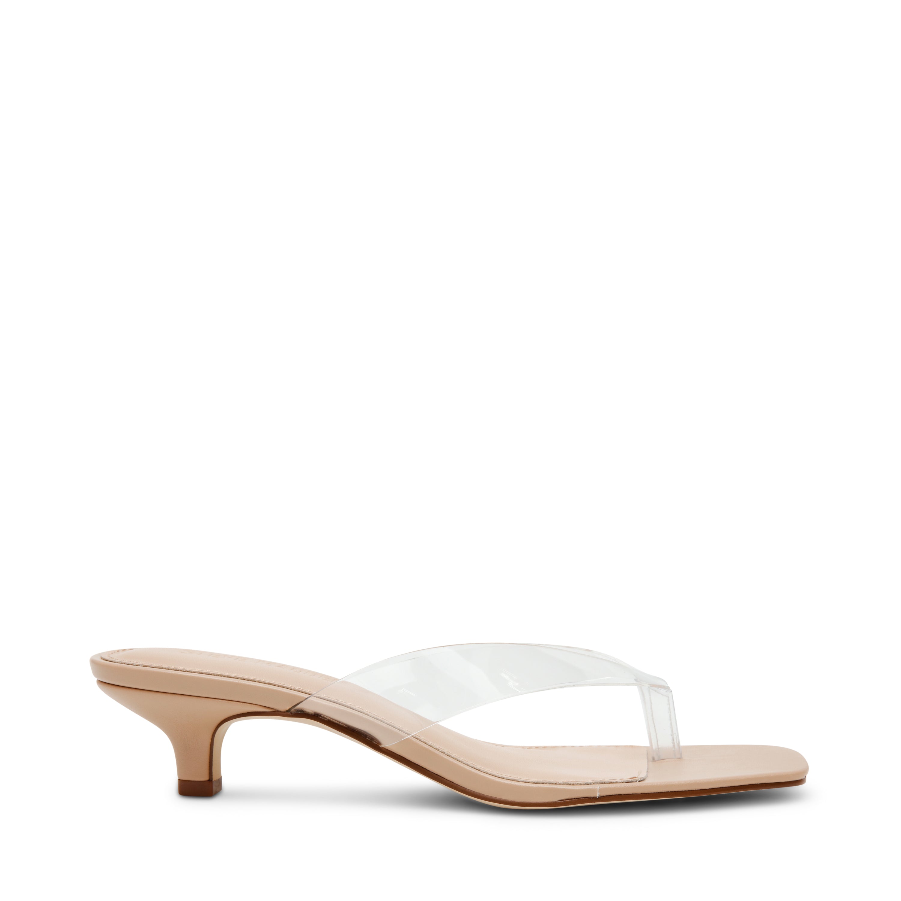 TRACIE-J CLEAR NUDE HEELS