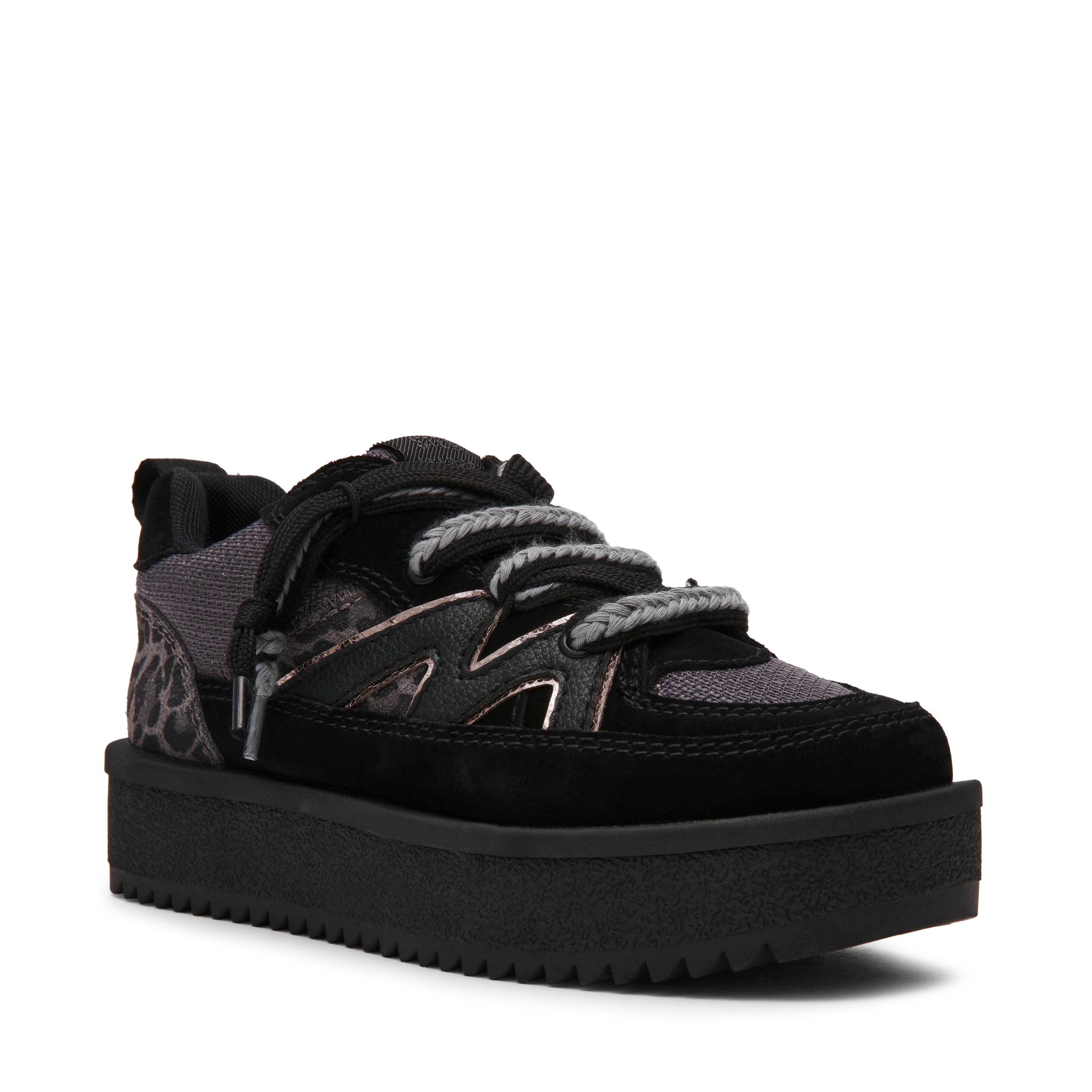 UMPIRE BLACK SUEDE SNEAKERS - view 2