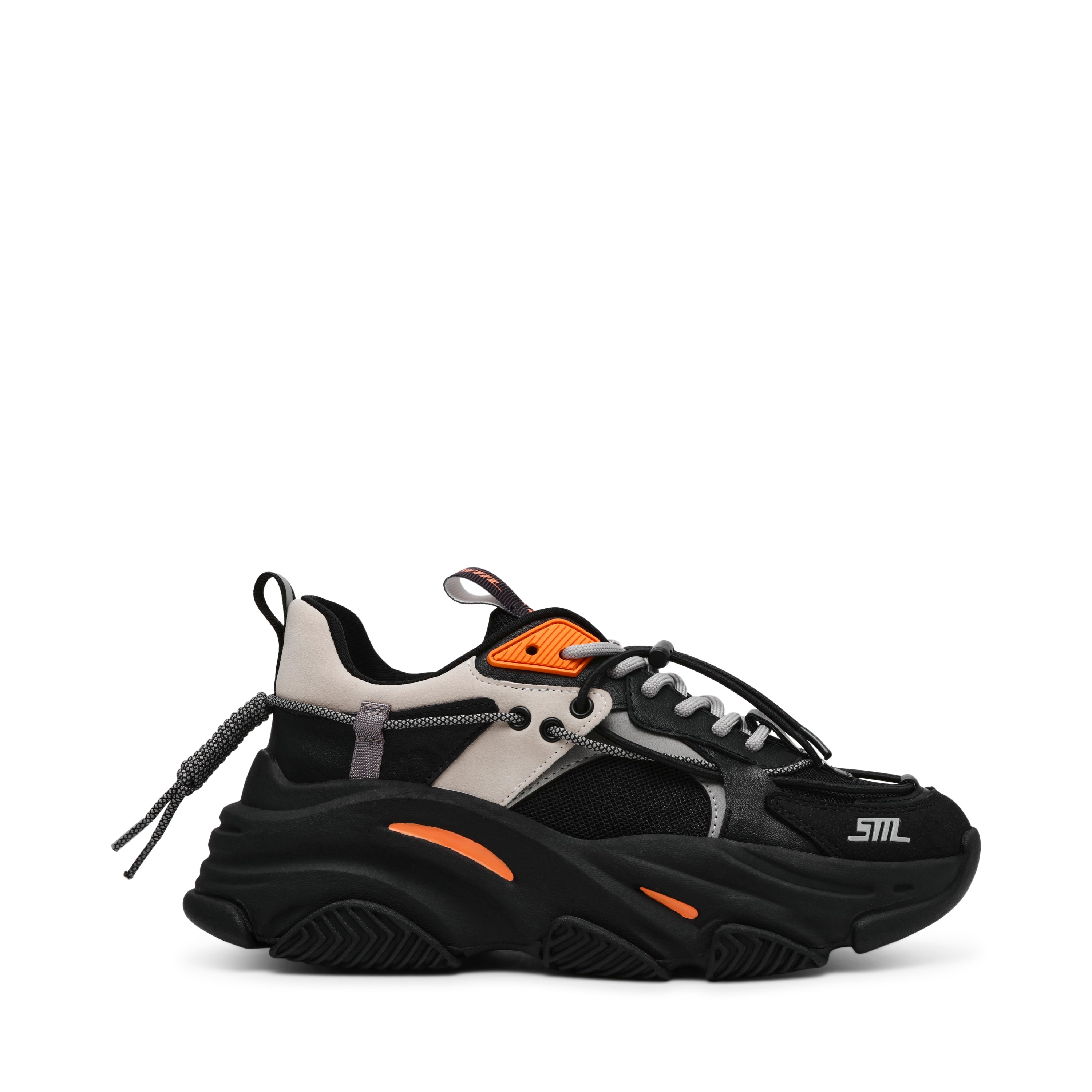 VAULT 2 BLACK/ORANGE SNEAKERS