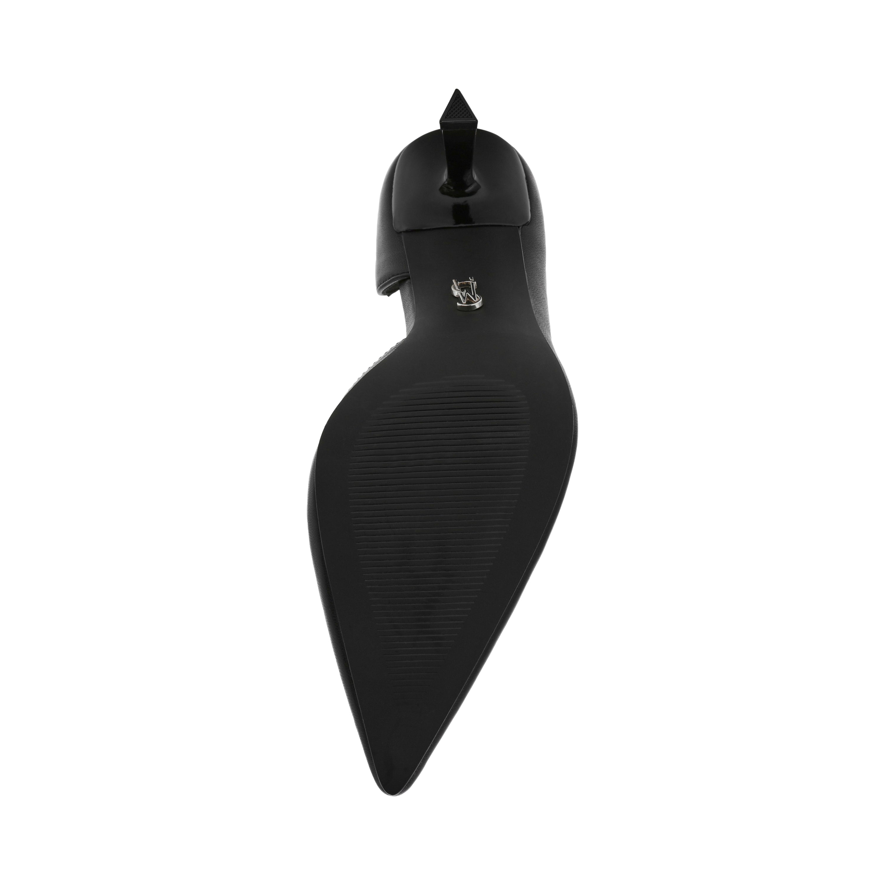 VENA BLACK LEATHER HEELS