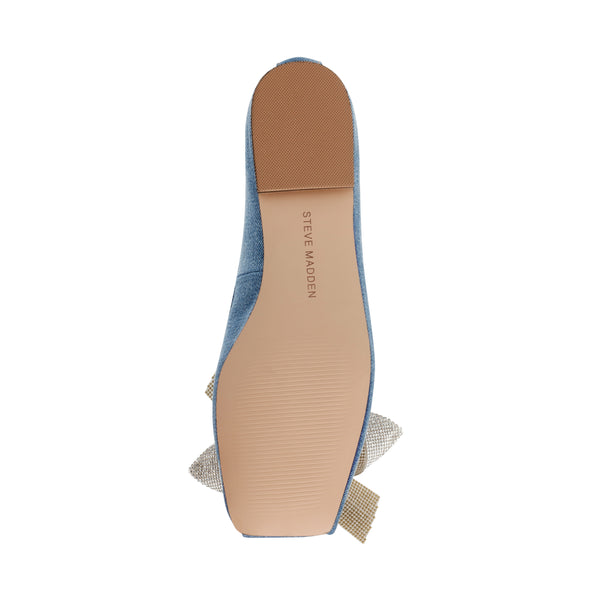 VERANO BLUE DENIM FLATS