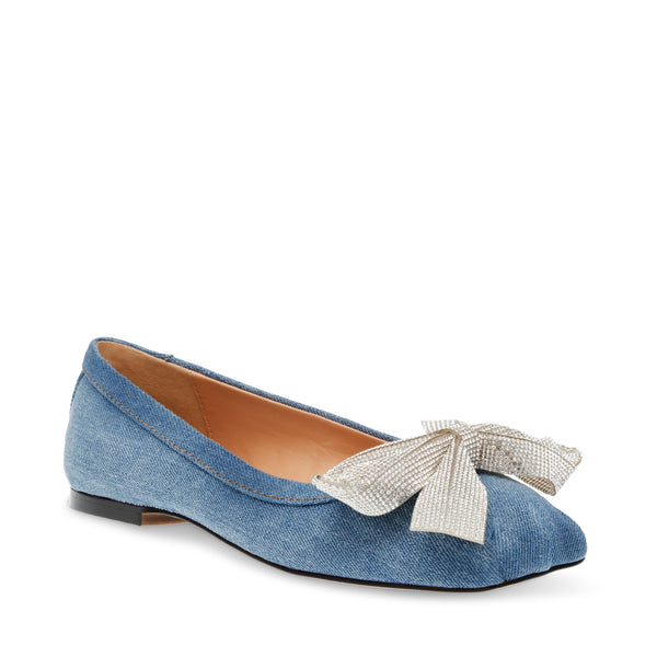 VERANO BLUE DENIM FLATS