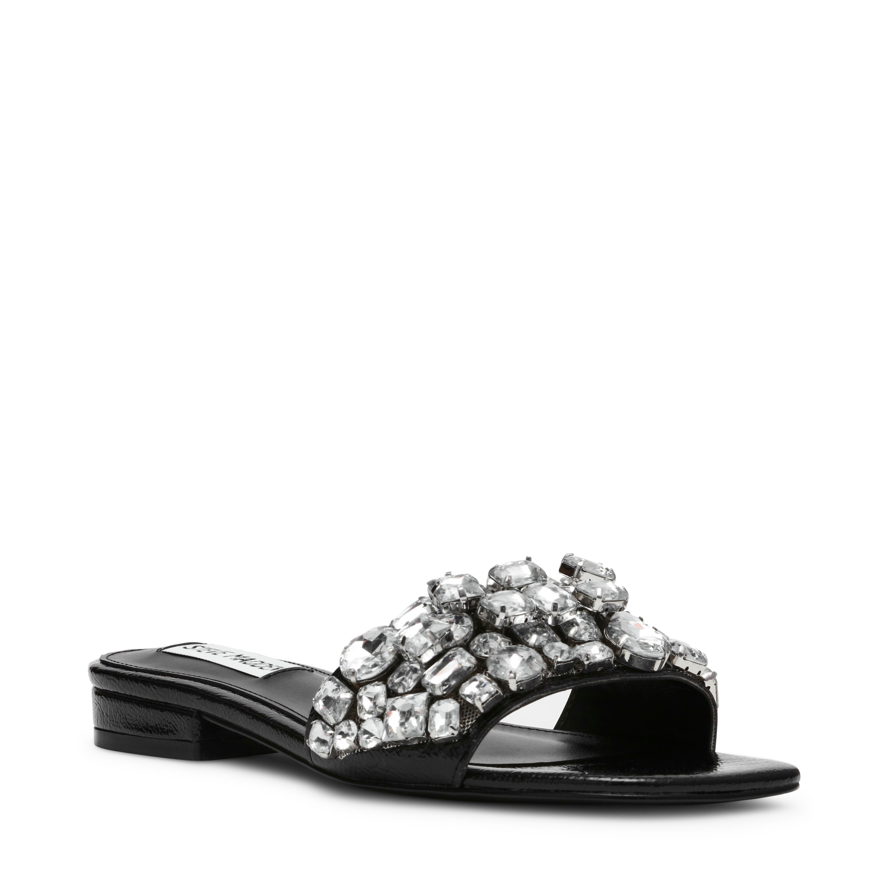 VIZER BLACK SANDALS- Hover Image