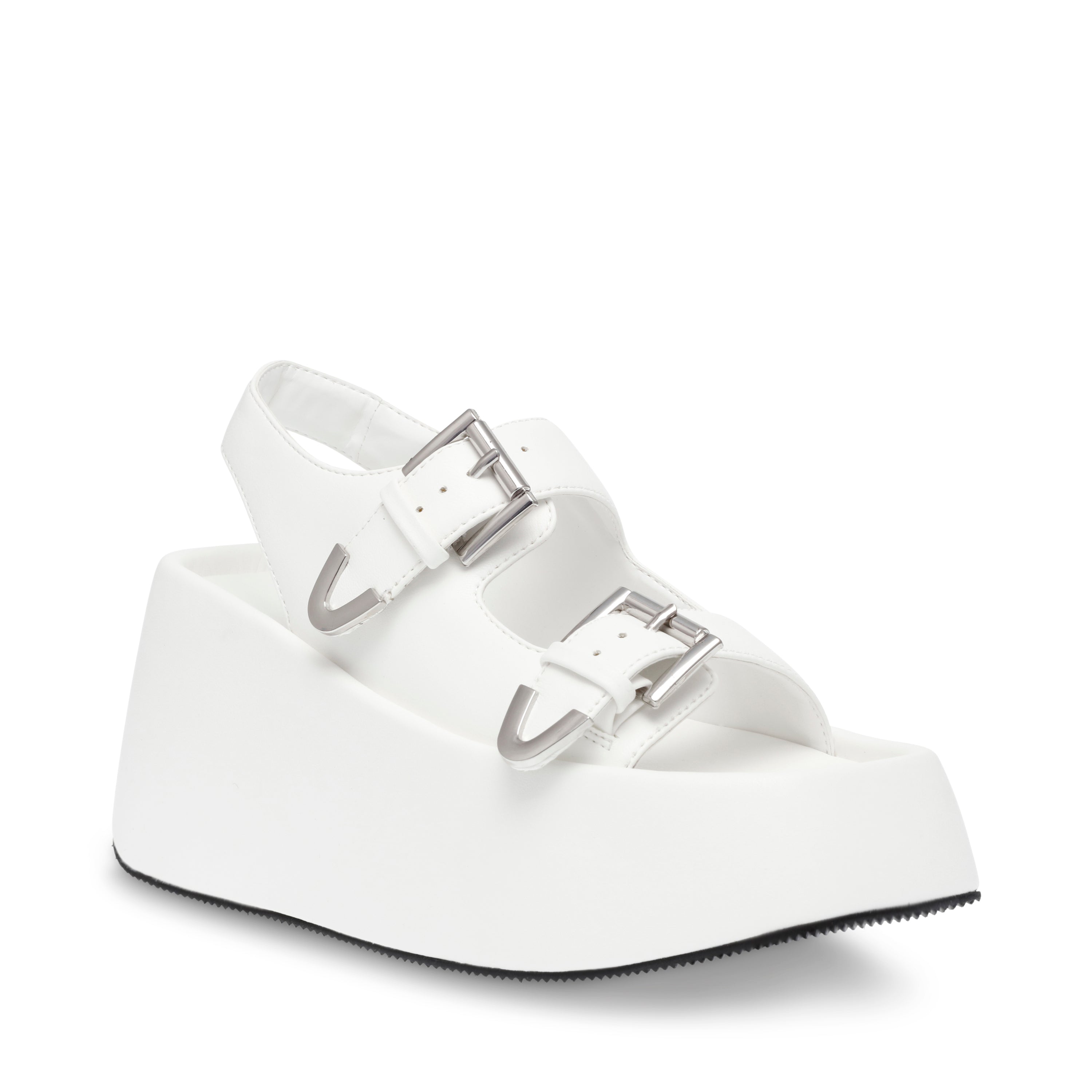 WATCHFUL WHITE/WHITE SANDALS- Hover Image