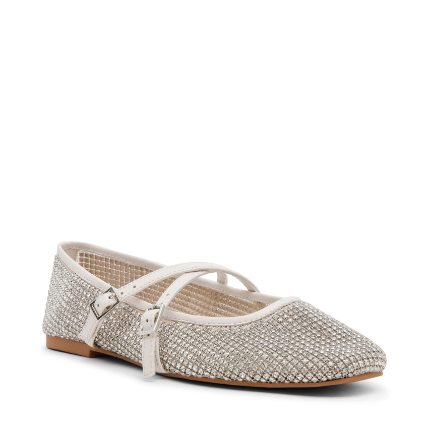 WATCHLIST IVORY PEARL FLATS