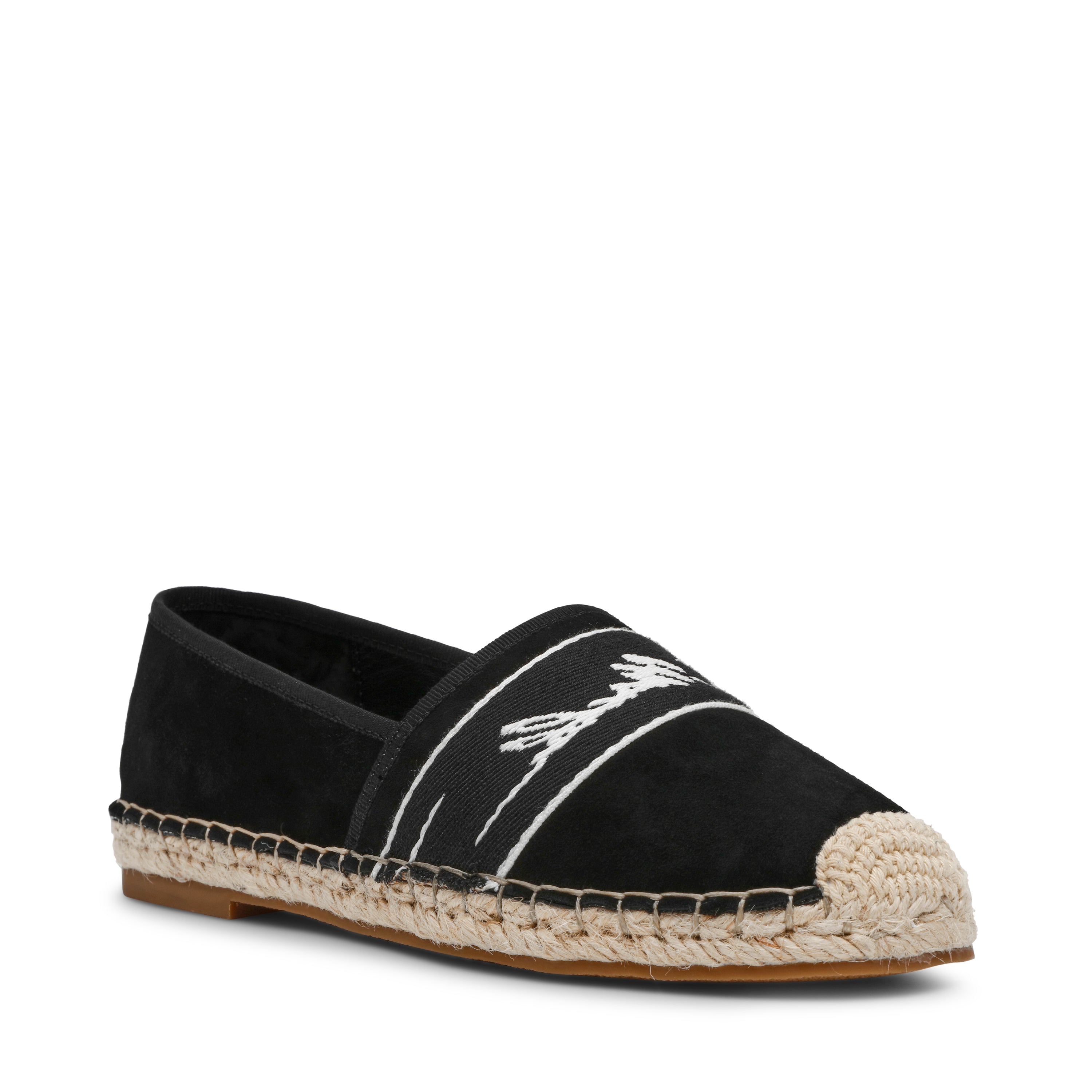 WAVERLY RD. BLACK SUEDE FLATS