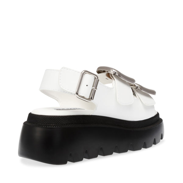 TRANSPORTER WHITE ACTION LEATHER SANDALS