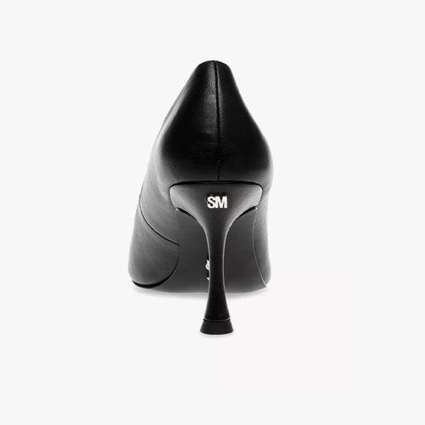 CAN-DO BLACK LEATHER HEELS