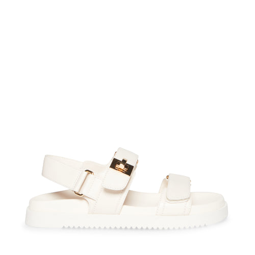 MONA BONE LEATHER SANDALS IMAGE