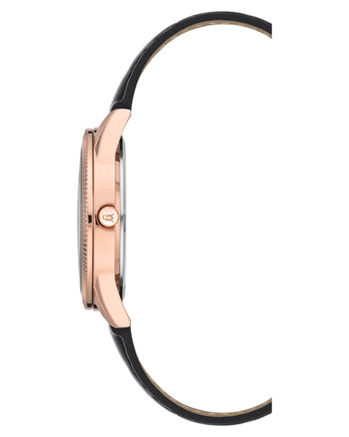 Elegant Embossed Watch Black