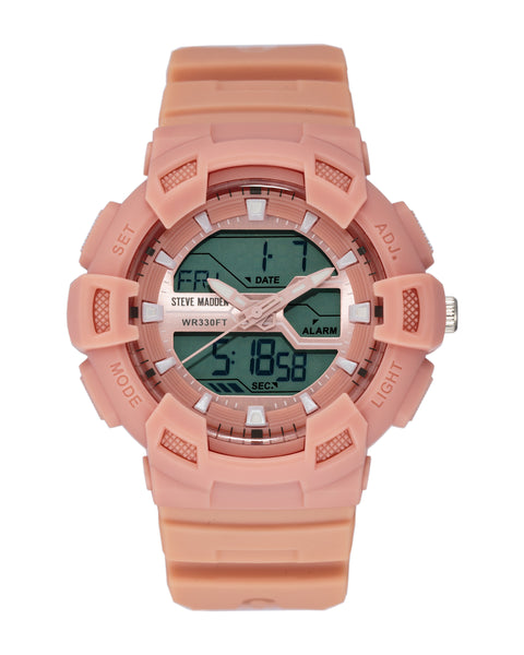Oversized Sport Watch Light Pink