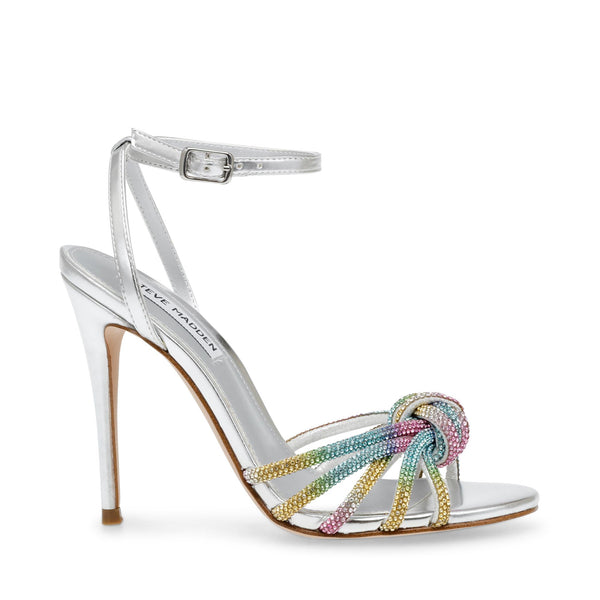 BEDAZZLE SILVER RAINBOW HEELS
