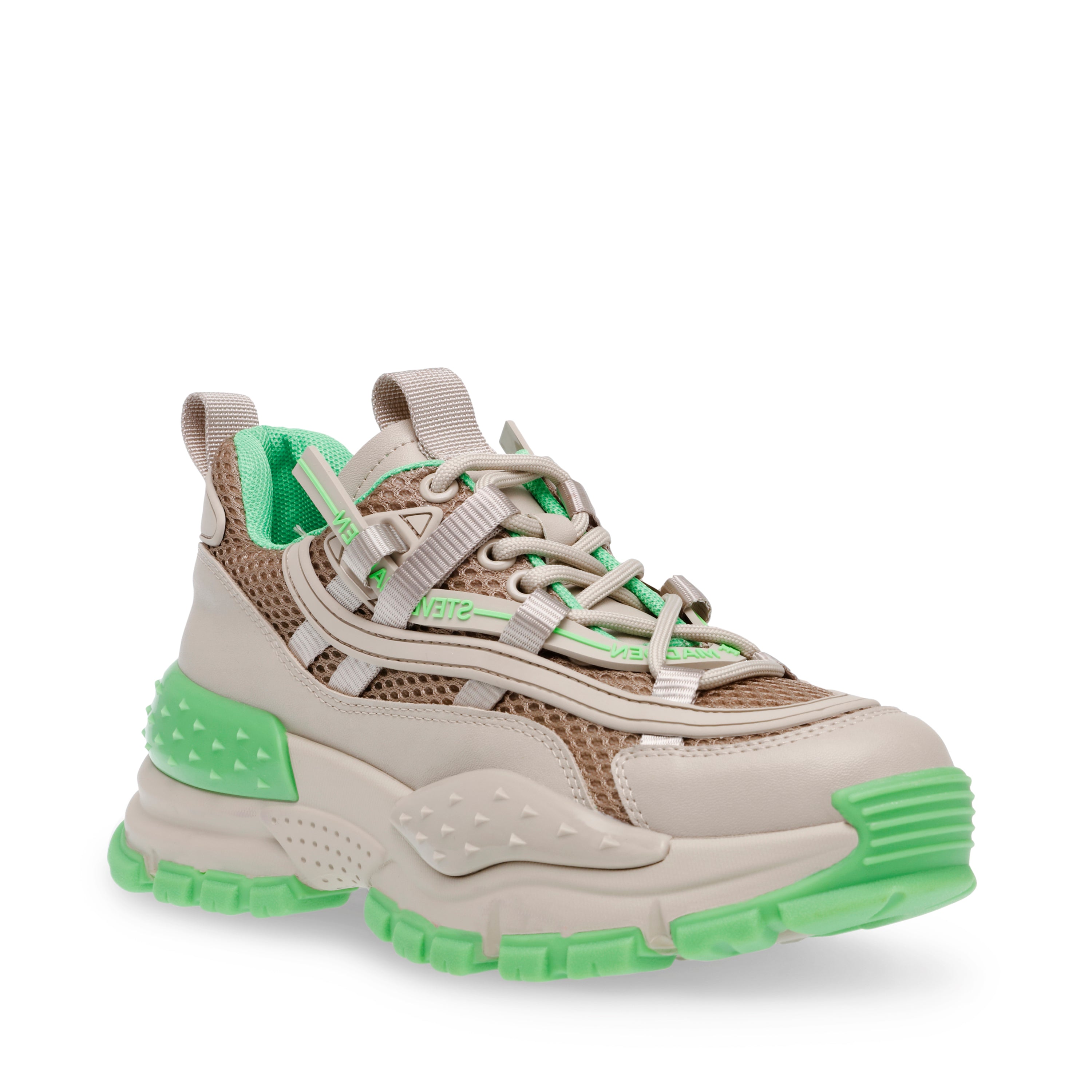 DRAGONFLY GREIGE/GREEN SNEAKERS- Hover Image