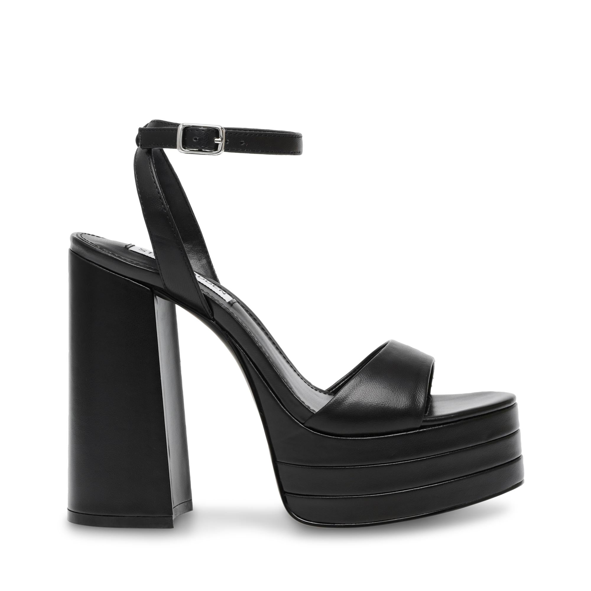 [SPECIAL PRICE] TIMELY BLACK LEATHER HEELS